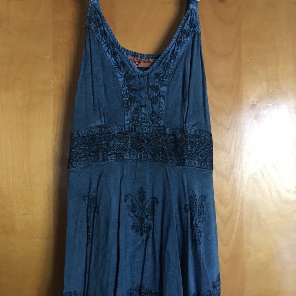 Unique, Very soft top. Slate blue color. Worn once.